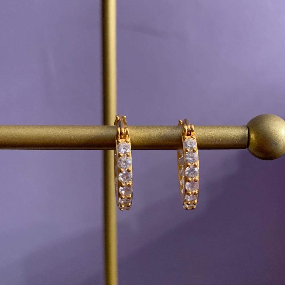 Small hoop earrings